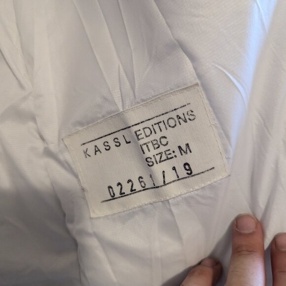 KASSL EDITIONS - Oversized unisex off white puffer coat - Sz M - Picture 11 of 15